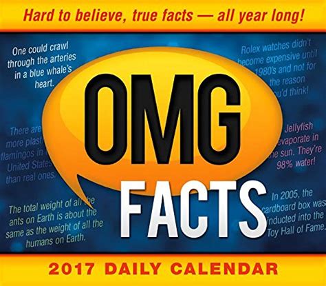 Read Online Omg Facts 2017 Boxed Daily Calendar 