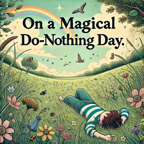 on a magical do nothing day