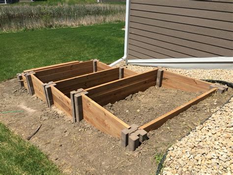 On A Slope Raised Garden Bed Construction