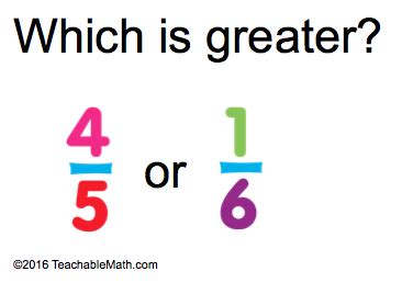 On Comparing Fractions Teachablemath Teach Comparing Fractions - Teach Comparing Fractions