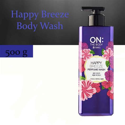 on the body happy breeze perfume wash -
