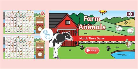 On The Farm Interactive Fun With Fold Out Play Scene Reusable Stickers And Punch Out Stand Up Figures Sticker Punch Out And Play