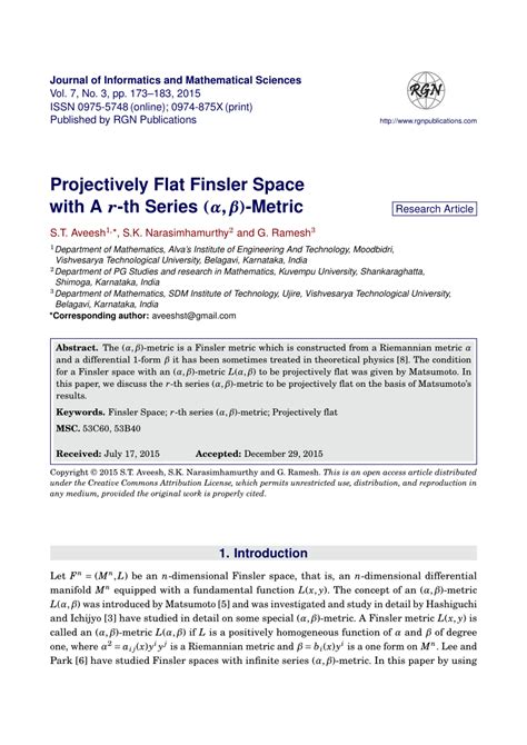 Download On Projectively Flat Finsler Spaces 