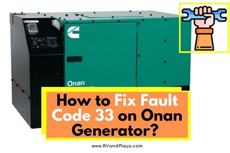Full Download Onan Shuts Down Code 33 