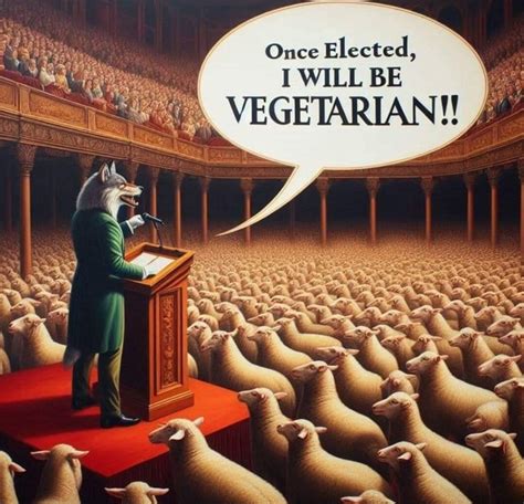 Once Elected I Will Be Vegetarian