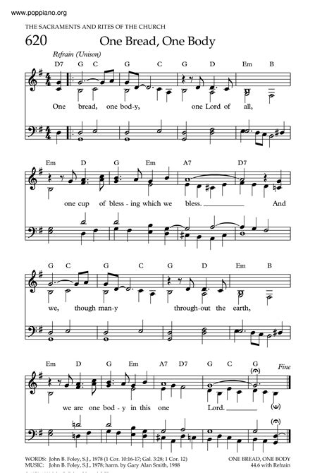 One Bread One Body Sheet Music