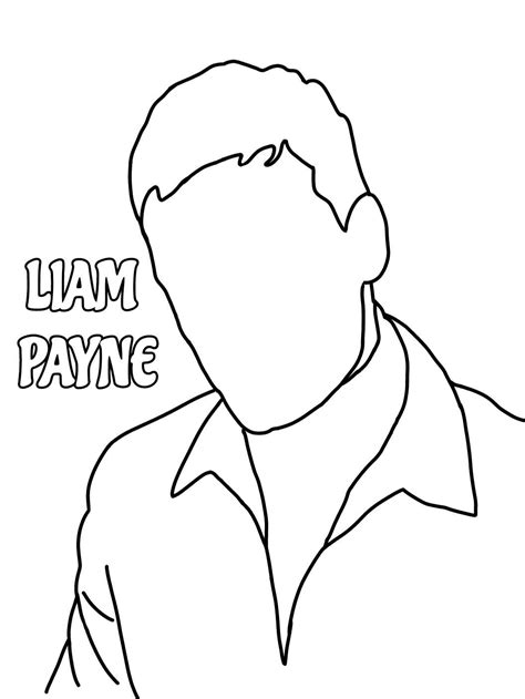 One Direction Coloring Pages Liam