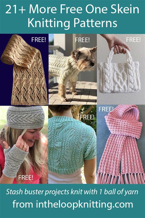 one skein knitting patterns lapghan
