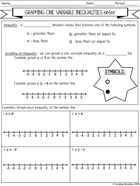 One Variable Inequality Teaching Resources Teachers Pay Teachers One Variable Inequality Worksheet - One Variable Inequality Worksheet