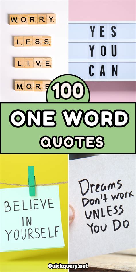 One Word Quotes