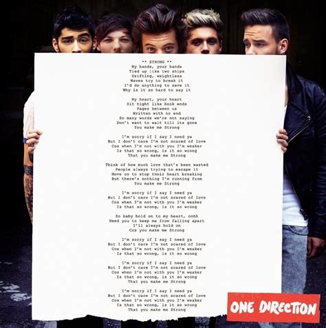 ONE DIRECTION STRONG LYRICS - One DirectionStrong