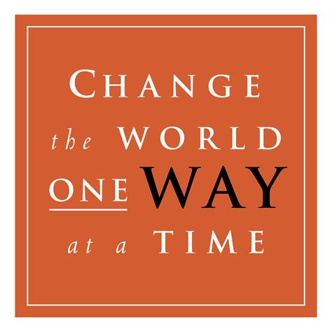 one way at a time