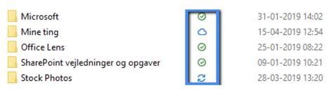 onedrive synkronisering