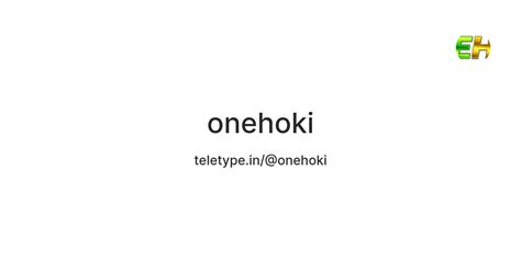 ONEHOKI 🍝 ONEHOKI Login - Website Resmi