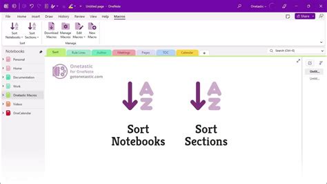 Onenote Arrange Sections Alphabetically