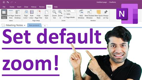 onenote default zoom for pages keep changing, how do I lock?