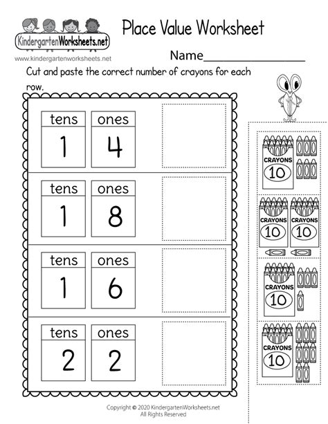 Ones And Tens Worksheet For Preschool Kindergarten Kids Tens And Ones Worksheets For Kindergarten - Tens And Ones Worksheets For Kindergarten