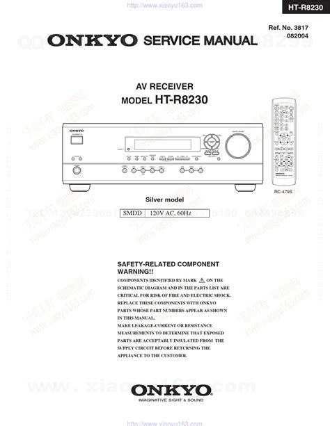 Read Online Onkyo Ht R8230 User Guide 