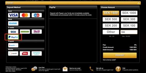 online casino deposit via paypal kwmh belgium