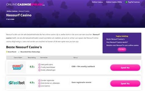 online casino neosurf 5 euro rzhz belgium