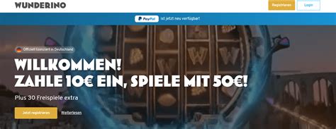 online casino wie wunderino pcst