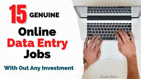 Online Data Entry Jobs Without Investment Daily Payment At Home