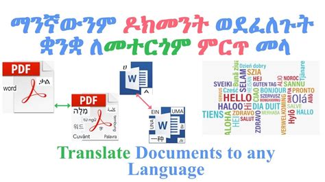 online document translator english to amharic