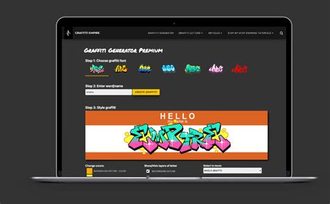 Online Graffiti Generator