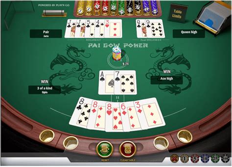 online pai gow poker fortune bonus rysr france