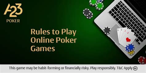 online poker games rules hobl