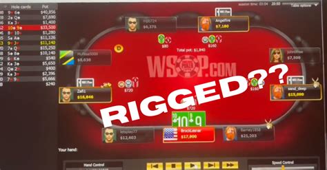 online poker is rigged according to wsop