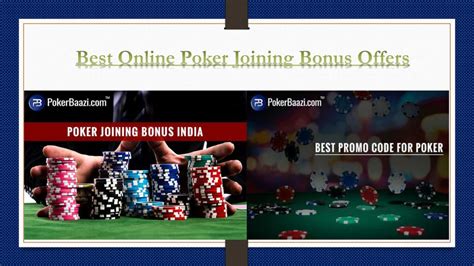 online poker joining bonus