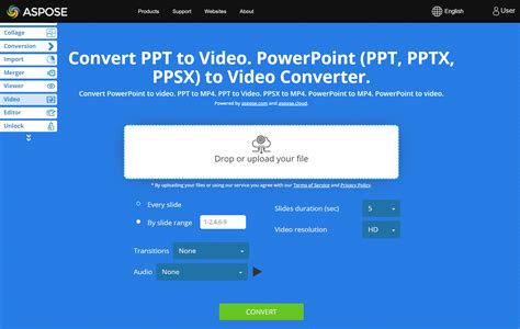 online ppt to video converter