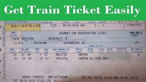 Online Train Ticket Image