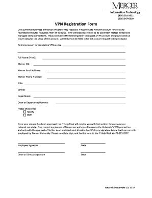online vpn registration form