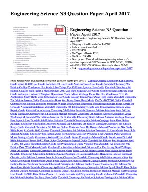 Full Download Online Engineering Science N3 Question Papers And Memos 