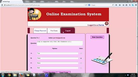 Read Online Examination System Project Documentation 