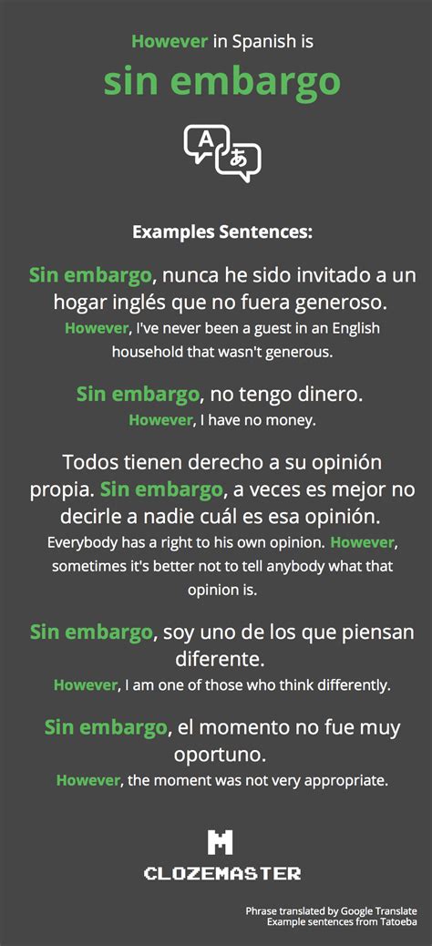 online. However - Translation into Spanish - examples English