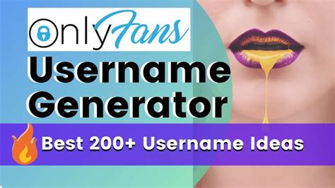 only fans names generator