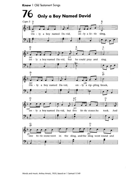 Download Only A Boy Named David Sheet Music 