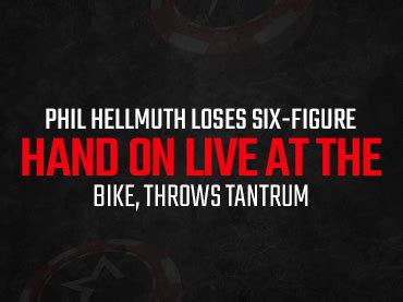 2023 Phil Hellmuth loses sixfigure hand on Live at  Bike