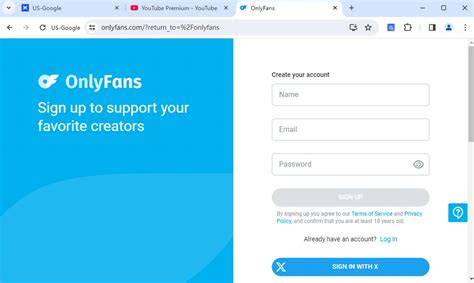onlyfans create account