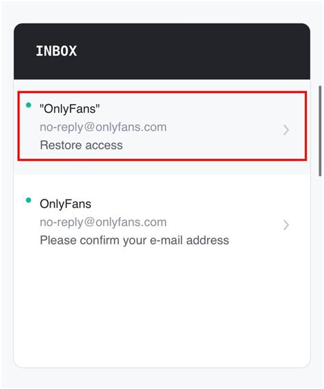 onlyfans not sending password reset email