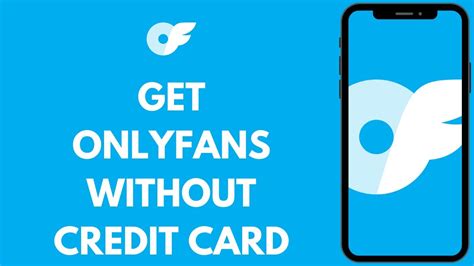 onlyfans without credit card
