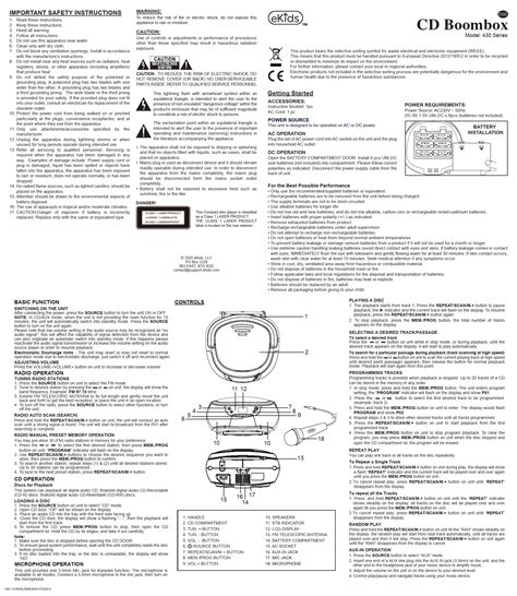 onn compact cd player instruction manual