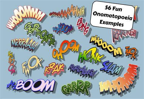 Onomatopoeia Dictionary Written Sound Sounds For Writing - Sounds For Writing
