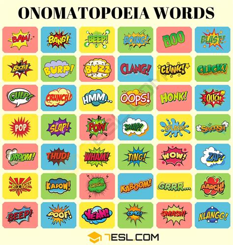 Onomatopoeia Dictionary Written Sound Sounds Of Writing - Sounds Of Writing