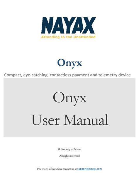 Read Online Onyx User Guide 