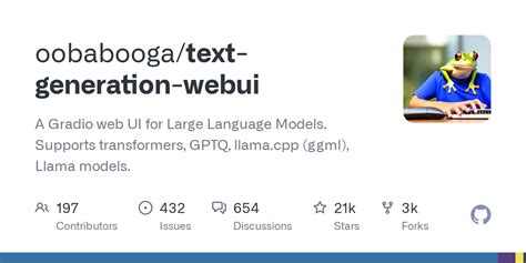 oobabooga/text-generation-webui - stats on ReviewGithub