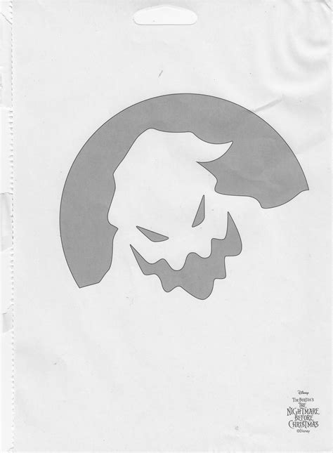 Oogie Boogie Pumpkin Stencil